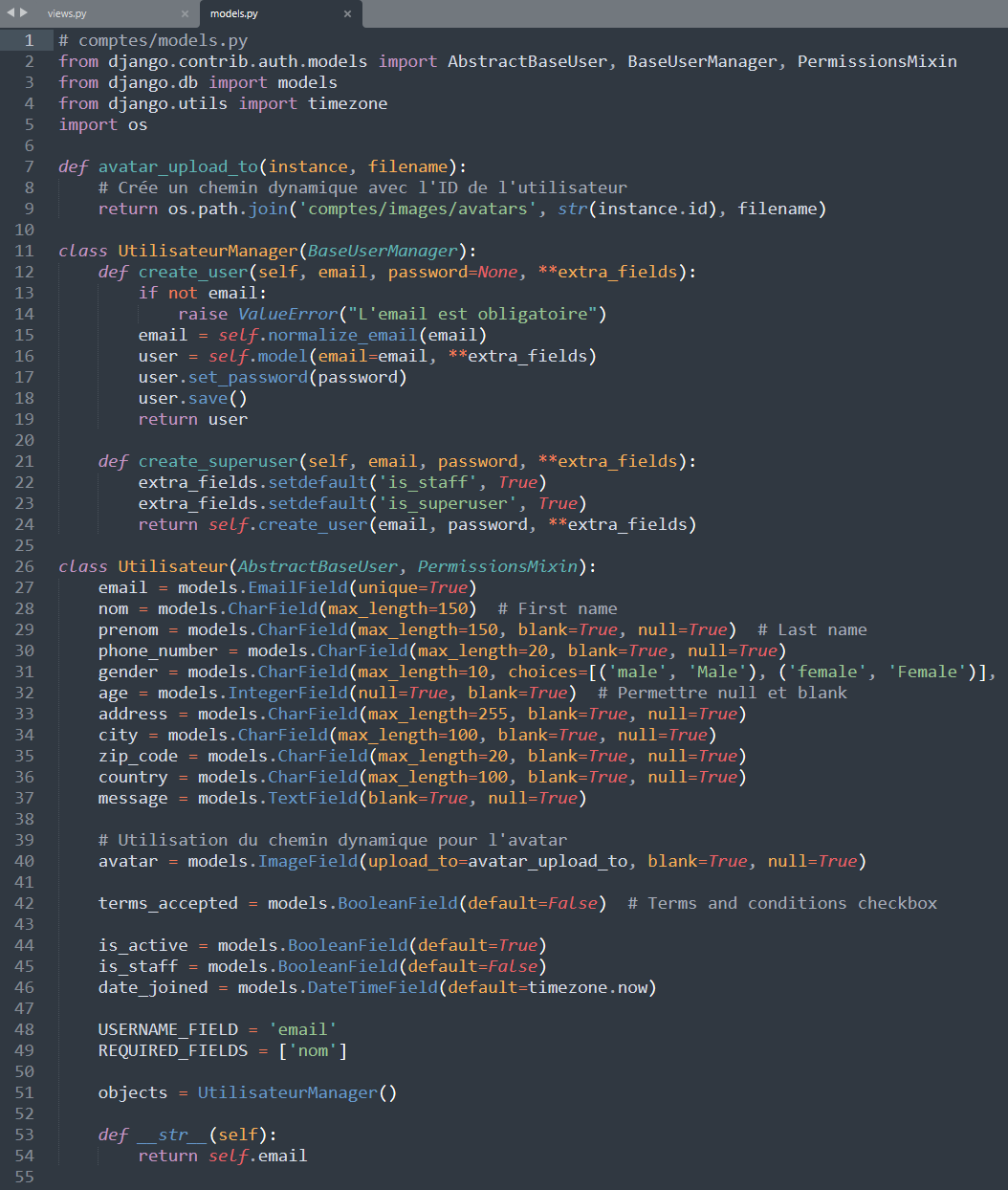 models.py content